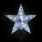 Northlight 8.5&#x22; LED Lighted Clear 5 Point Star Christmas Tree Topper, White Lights
